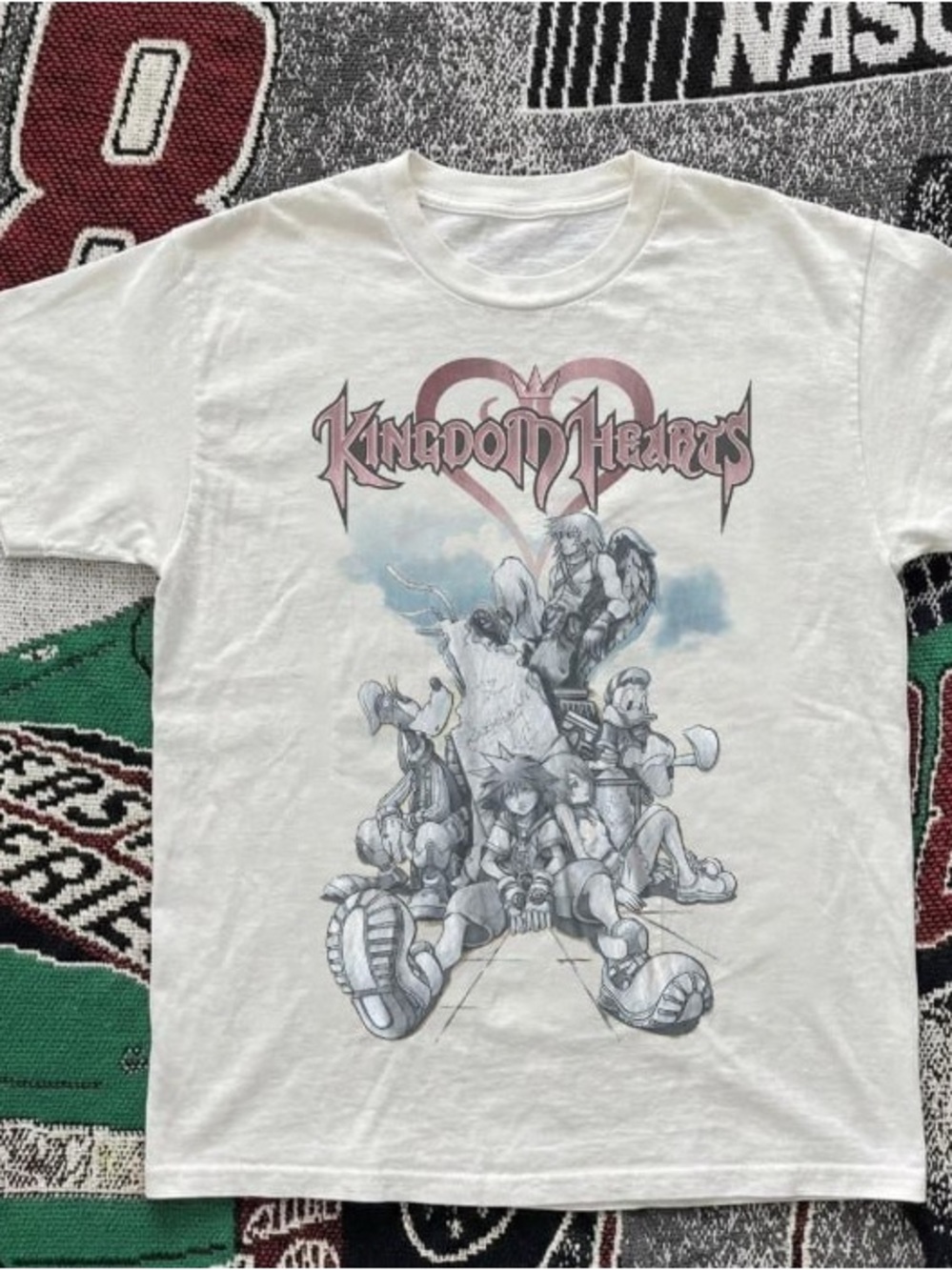 White Graphic Tee Kingdoms Hearts